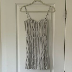 Urban Outfitters Blue and White Striped Mini Dress